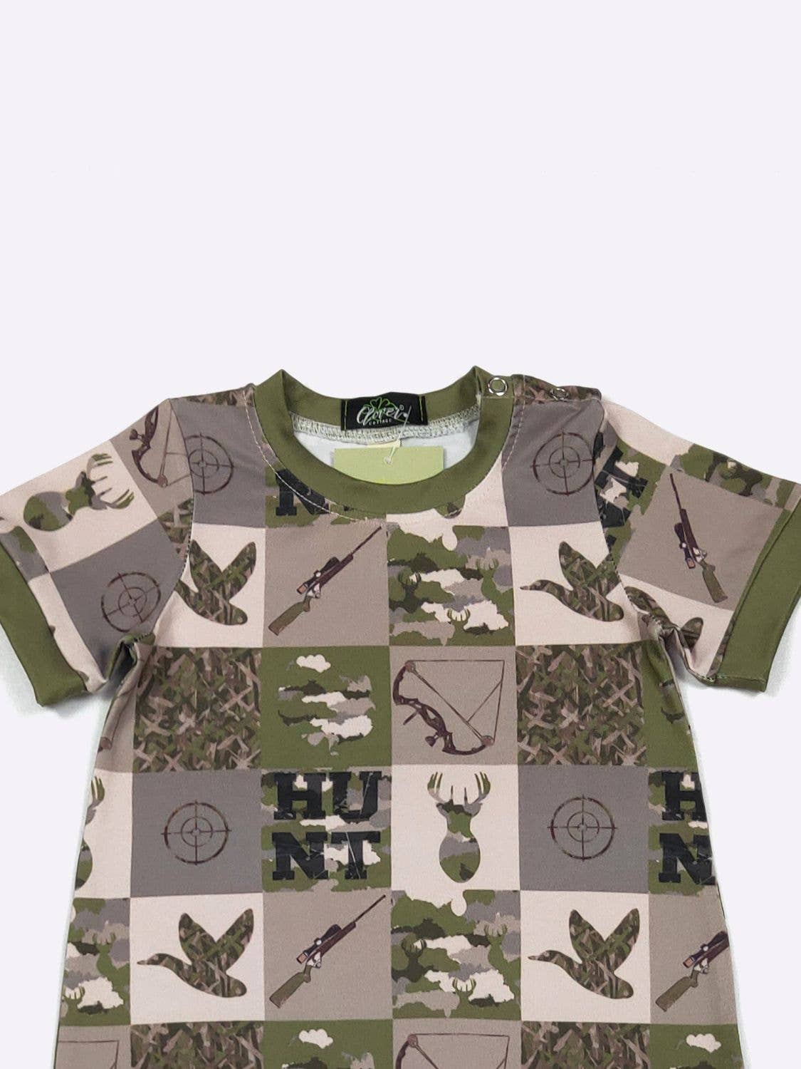 Hunt Patchwork Boy Romper