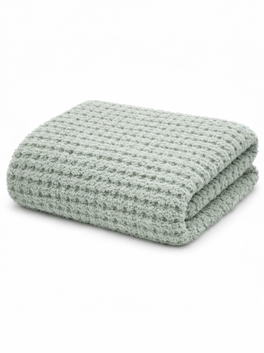 Waffle Blanket, Mist Green