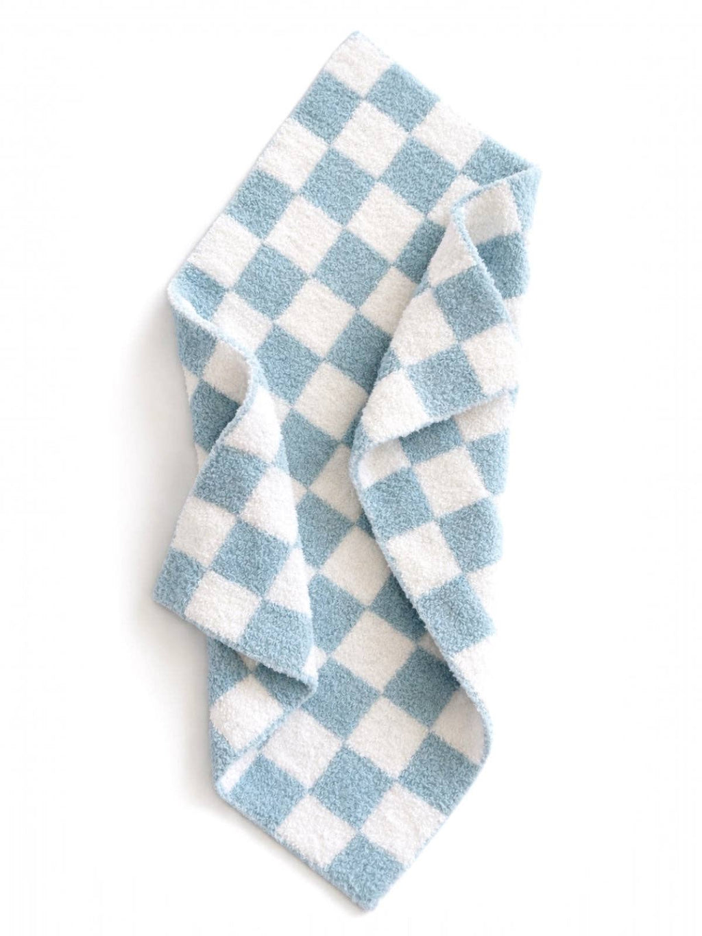 Checkerboard Mini Blanket, Powder