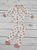 Baby Girls Duck Bow Printed Pajamas set