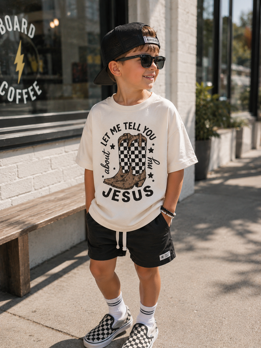 Let Me Tell You About My Jesus Kids Tee