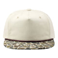 Blank Rope Hats Camo 5 Panel Youth Snapback Hat