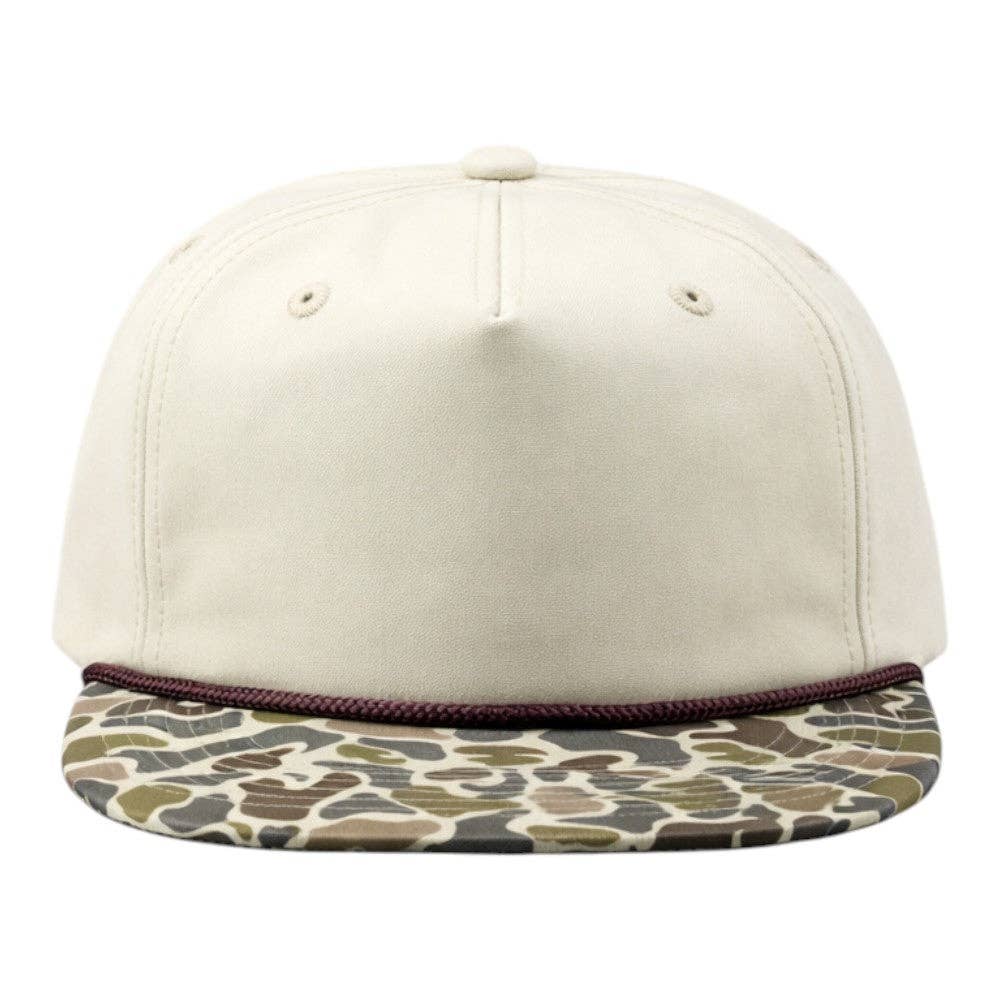 Blank Rope Hats Camo 5 Panel Youth Snapback Hat