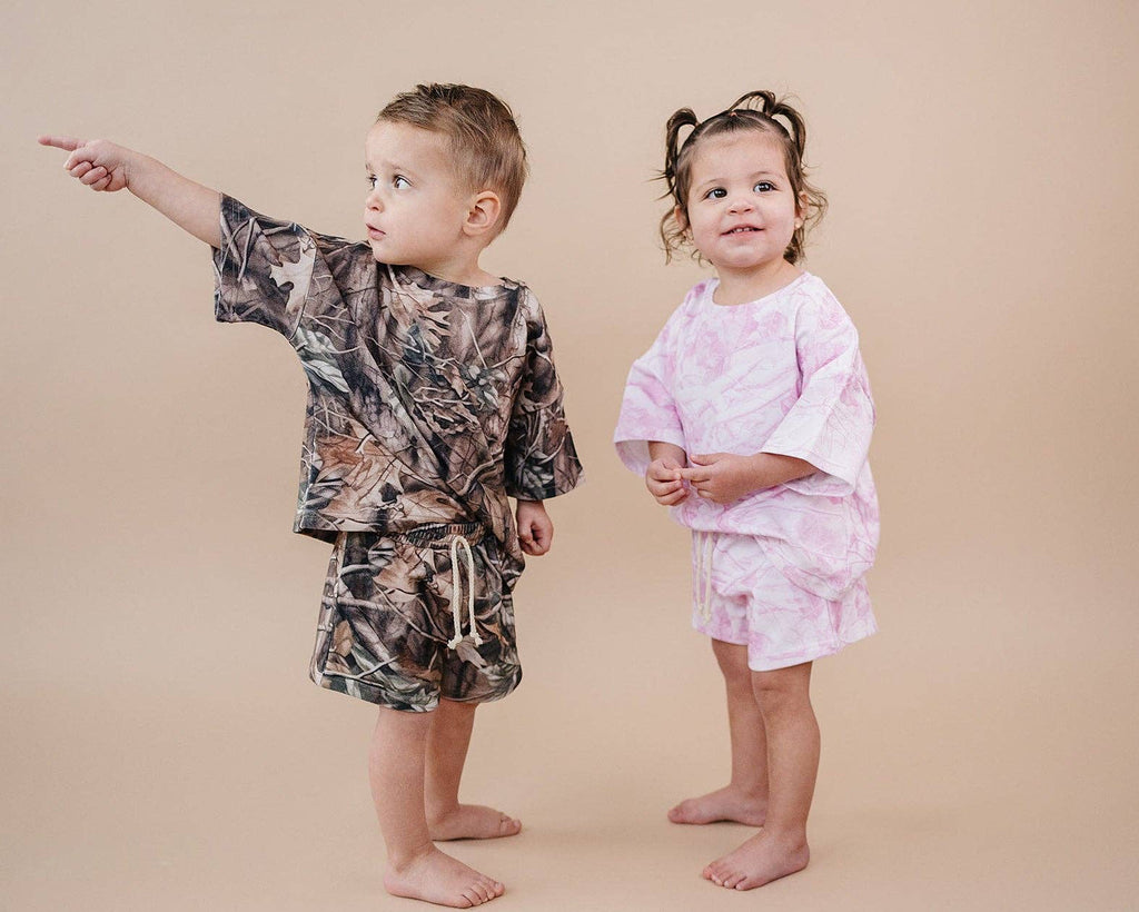 Shorts Set | Brown Camo