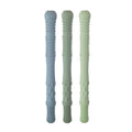 Hallow Teething Tubes - Dusty Teal, Sage & Soft Sage