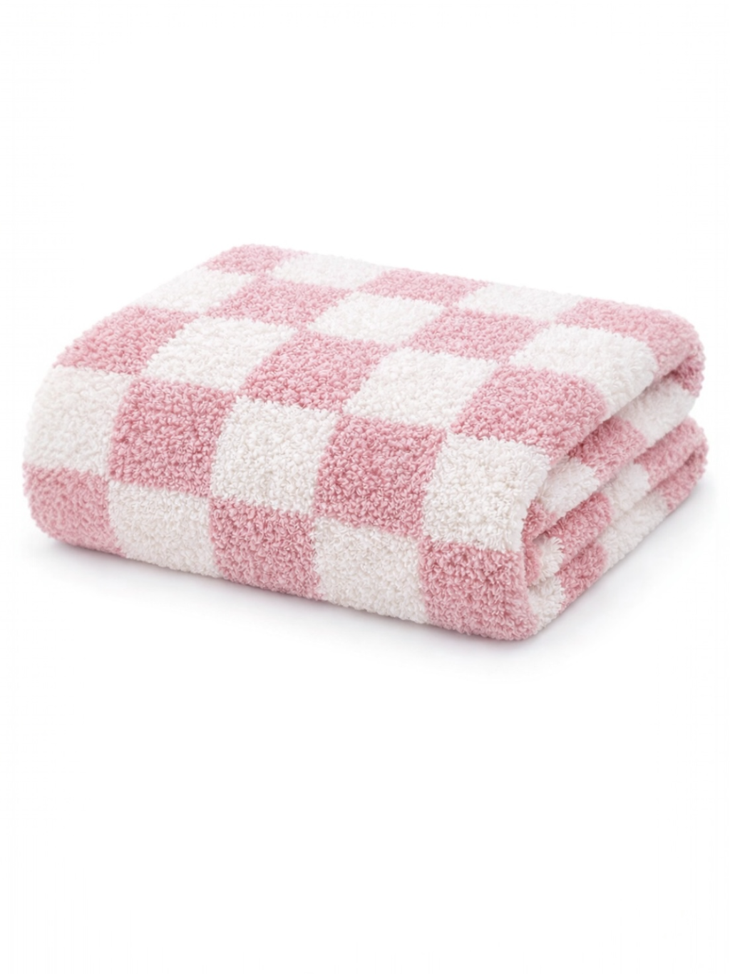 Phufy® Bliss Checkerboard Blanket, Strawberry