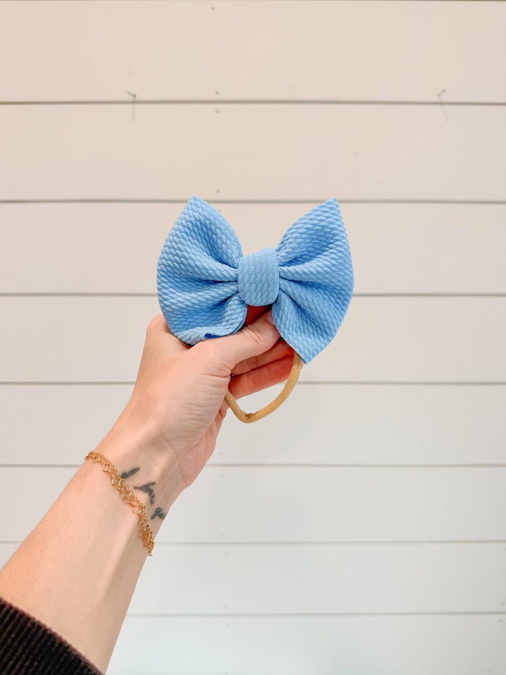 Blue Bullet Bow + NYLON 