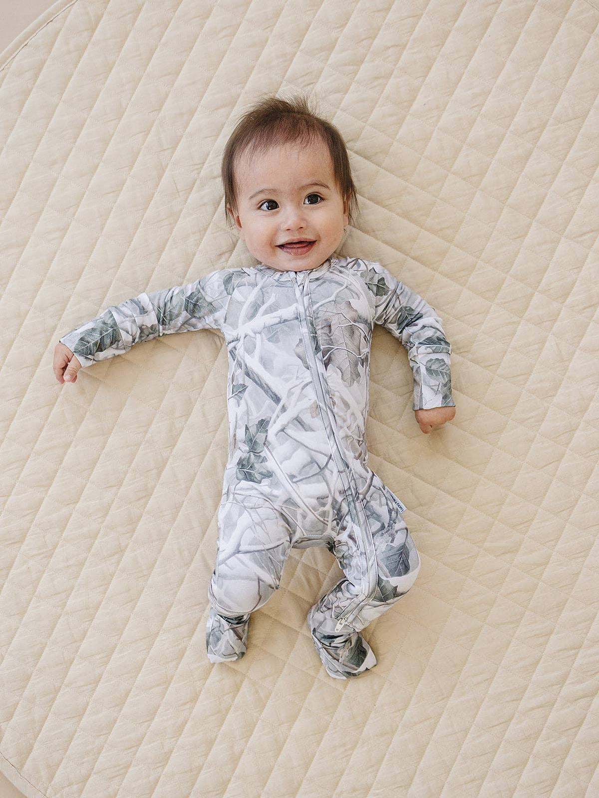 Bamboo Zip Romper | Camo