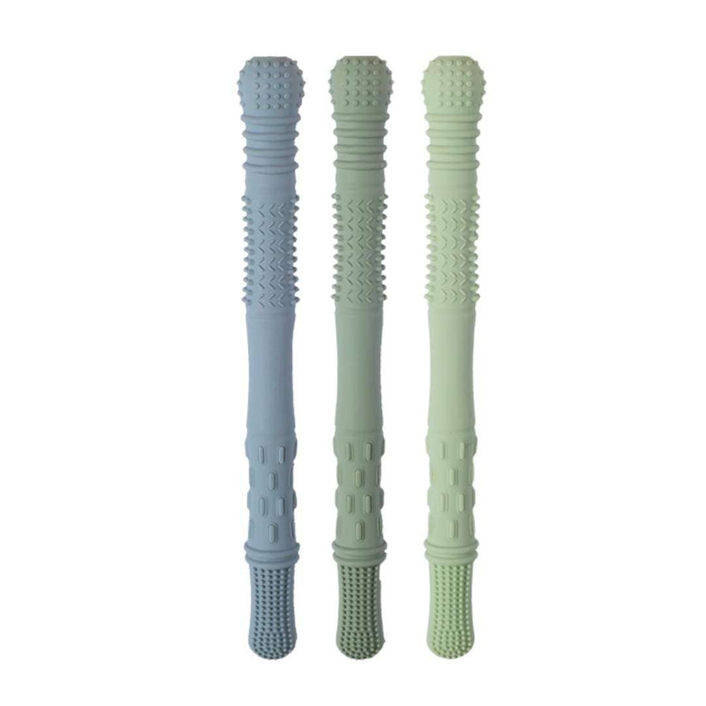 Hallow Teething Tubes - Dusty Rose/Dusty Pink/Almond