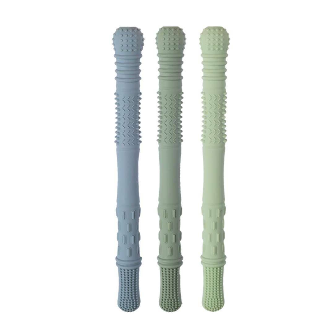 Hallow Teething Tubes - Dusty Rose/Dusty Pink/Almond