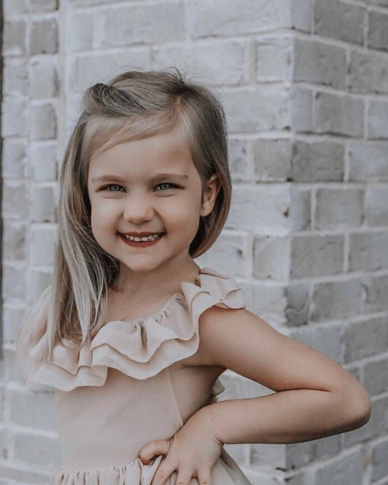 Mommy and Me Nellie Ruffle Maxi Dress - Champagne