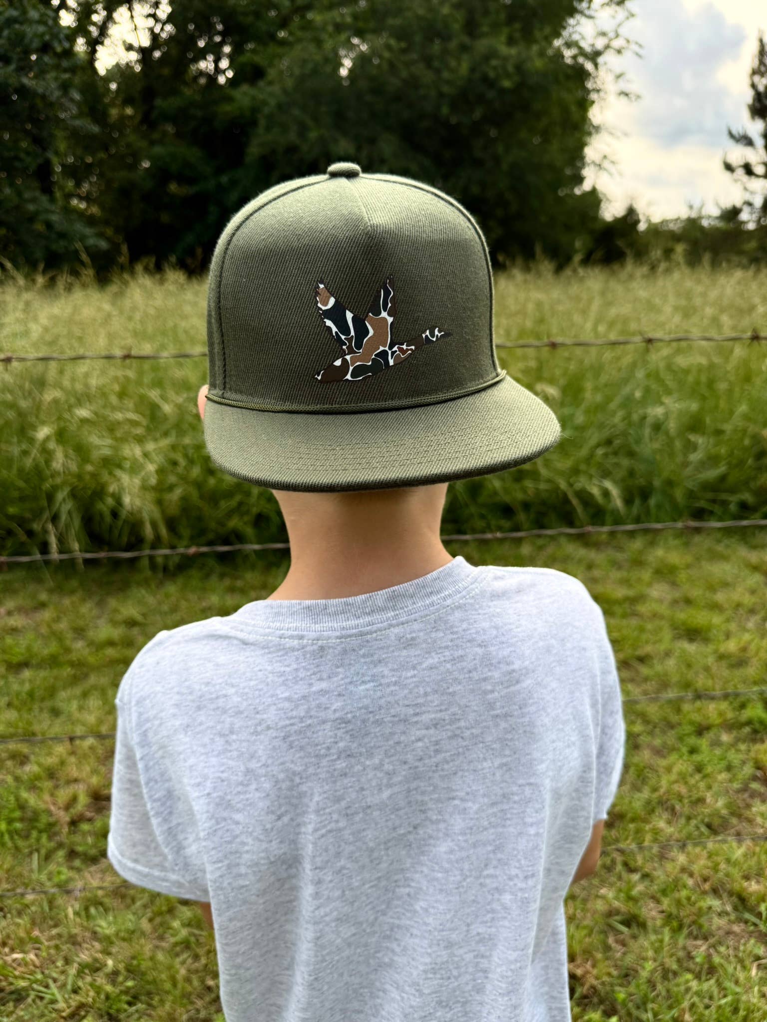 Olive Mallard Kids Rope Hat