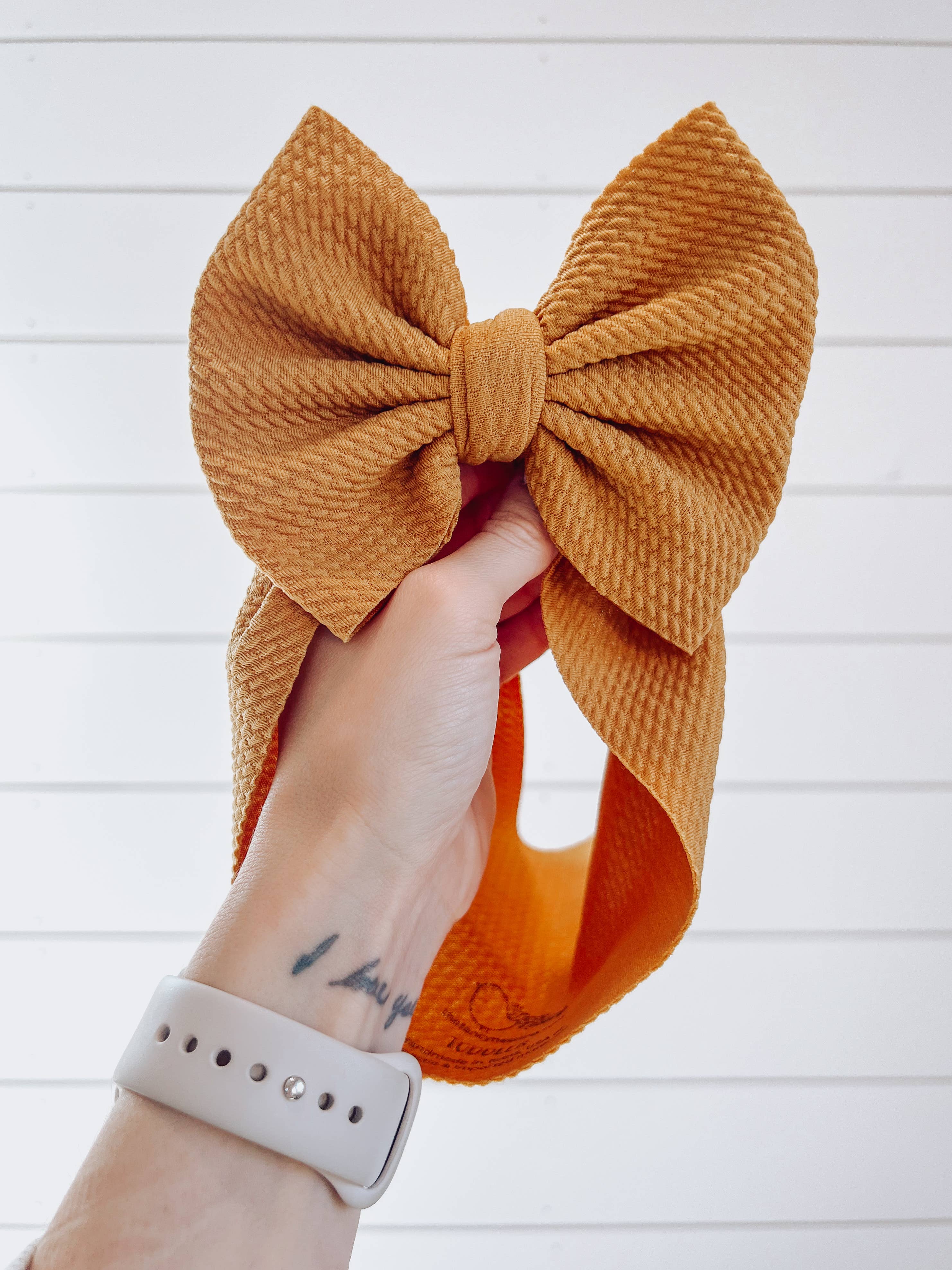 Carmel Bullet Bow + Headwrap  
