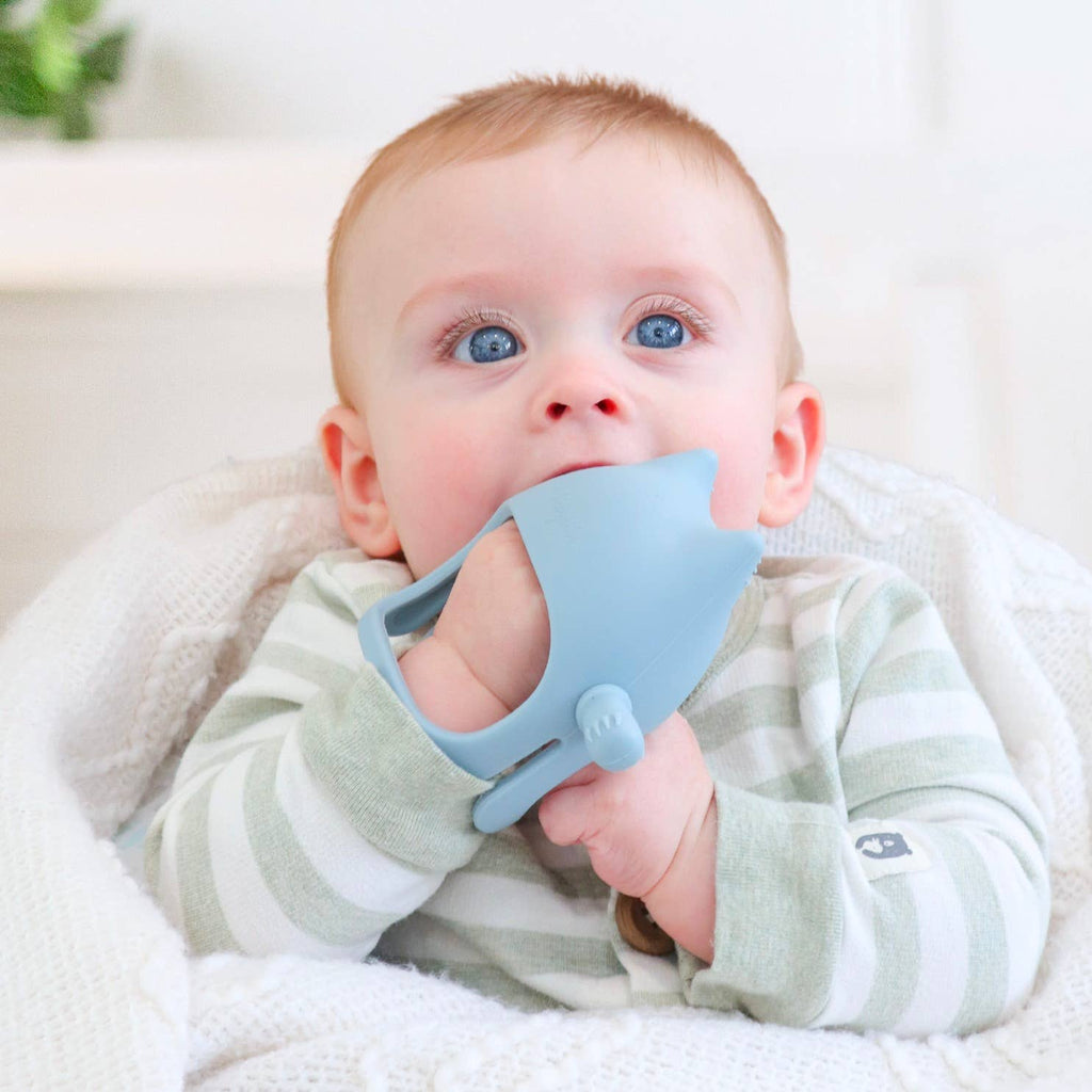 Cat Teething Mitt - Dusty Pink