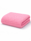 Waffle Blanket, Cotton Candy Pink